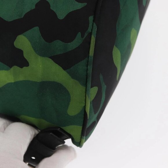 PRADA Backpack Nylon Green Silver Auth 158946V main image 5